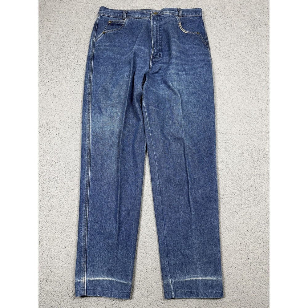 Vintage Rocky Mountain Jeans Womens 15/16 Blue High Rise Straight USA